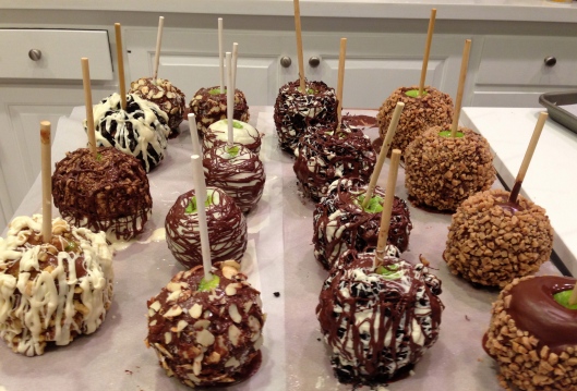 Chocolate and caramel apples...